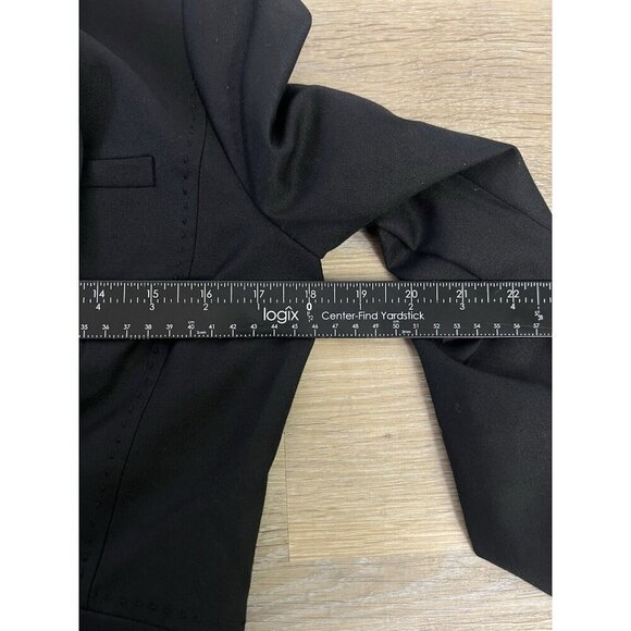 Tory Burch Black Wool Blend Blazer Small Sz 4 Office Siren Designer Chic - Picture 13 of 16